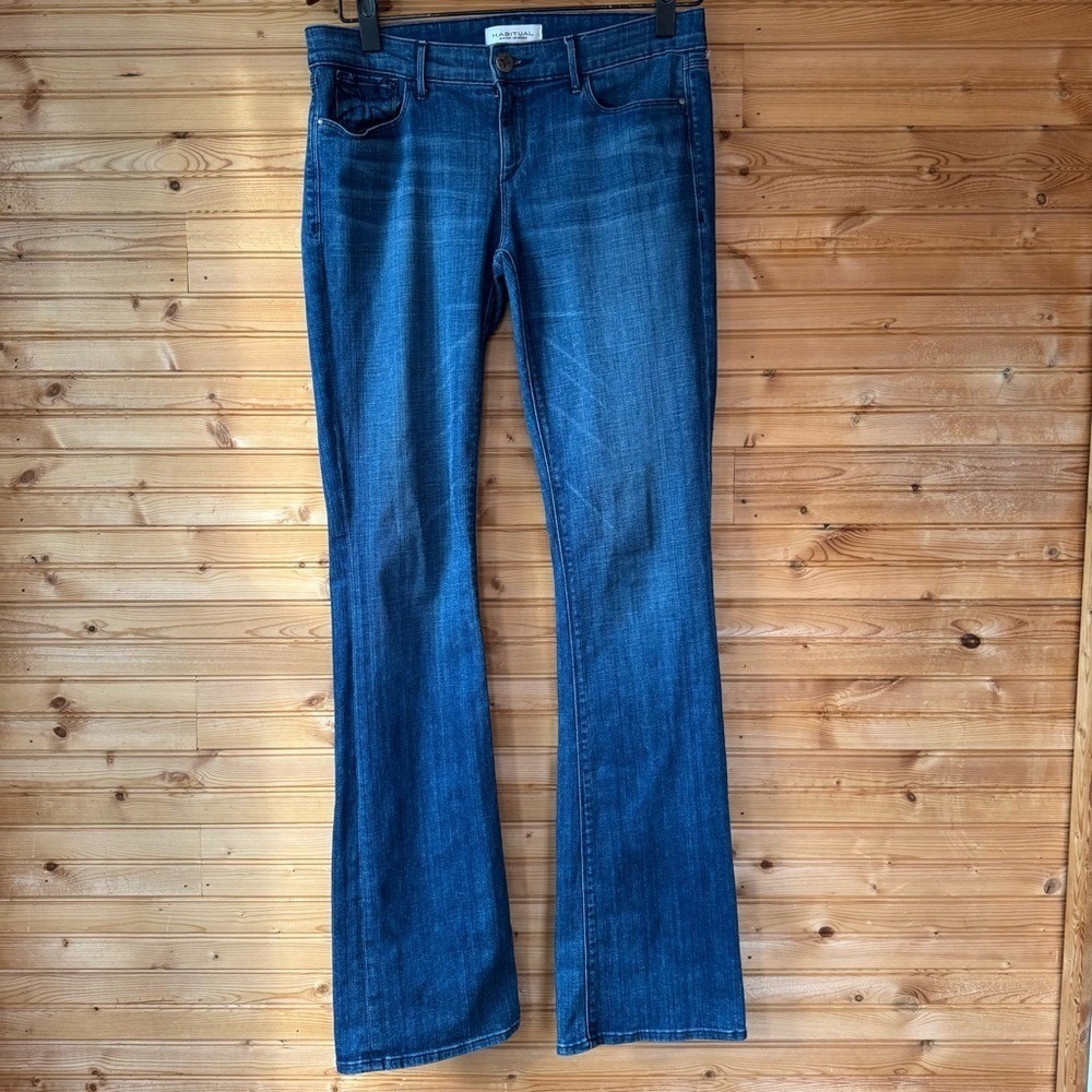 Habitual Jeans Boot Low-rise Geena 29 Dark Blue 35" Long Cowboy Chic